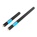 2Pieces Billiards Cue Extension End Lengthener, Billiard Connect Shaft, Telescopic Snooker Pool Cue Extension Rod Attachment, Round Thread