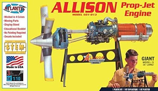 ATLANTIS TOY & HOBBY Plastic Model Kit-Allision Prop Jet 501-D13 Engine, Multicolor