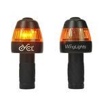 CYCL Wing Lights Fixed V3 - Turning Signals for Bicycle Turn Signals for E-Scooters 11.8x8x3.2cm