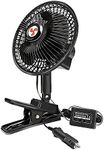 XGGYA 12 Volt Oscillating Fan, 6" P