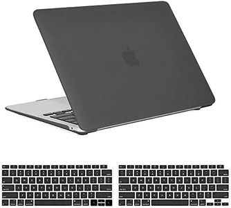 T Tersely Case for MacBook Air 13 inch Case 2022 2020 2019 2018 Release A2337 M1 A2179 A1932, Plastic Hard Shell Cover & Keyboard Cover Skin with Retina Display (Frost Black)