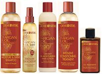 Creme of Nature Argan Oil Sulfate-Free Moisture & Shine Shampoo 354ml, Leave-in Conditioner 250ml, Oil Moisturizing Lotion 250ml, Conditioning Treatment 354ml & Oil Treatment 88.7ml