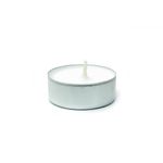 We Can Source It Ltd - 100 White Tea Light Candles Unscented - 8 Hours Burn Tealights - Celebration Candle Lit