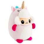 JOYIN Unicorn Animal Plush Pillow Toy 8" Unicorn Plushies Pillow Soft Stuffed Cushion for Kids Christmas Birthday Valentine's Gift
