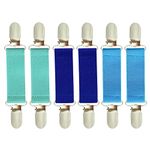 6 Pieces Glove Clips, Mittens Clips with Elastic Straps for Kids Babies and Toddlers, Anti Lost Clips for Hats and Scarf (Multicolor)