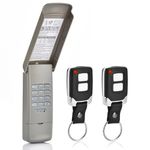 Garage Door Keypad with 2 Garage Door Opener Remote Compatible with Craftsman/Chamberlain/LiftMaster Garage Door Opener with Yellow/Purple/Red/Orange/Green Learn Button