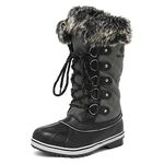 DREAM PAIRS Women's River_1 Grey Knee High Winter Snow Boots Size 8 M US