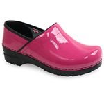 Sanita Pro Patent Professional Clogs for Women - Arch Support, Durable, Closed-Back, APMA-Approved Slip-On Shoes, Fuchsia, 8.5-9