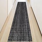 Long Runner Rug Cotton Rugs 2 x 8 Boho Kitchen Runner Rug Washable Black White Hallways Runners Rug Woven Rug Indoor Outdoor Farmhouse Area Carpet for Bathroom Laundry Patio Entryway Front Porch Mat