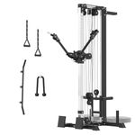 EONFITOmni Cable Machine Home Gym, Functional Trainer Cable Crossover LAT Pulldown Machine Workout Station Wall Mount 33 Heights with Free Motion Arms