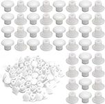 Dokpav 500PCS Cover Caps for Drill Holes, Screws Head Covers, Round Button Plugs Screw Caps, Furniture Plastic Screws Caps, Shelf Peg Hole Plugs for Furniture Wardrobes Cupboards(5mm, White)