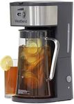 West Bend IT500 Iced Tea Maker or Iced Coffee Maker Includes an Infusion Tube to Customize the Flavor, Features Auto Shut-Off, 2.75-Quart, Black