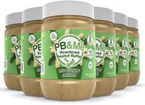 PB&Me Sugar Free Peanut Butter Powder - Powdered Peanut Butter No Sugar for Low Calorie Snacks, Peanut Butter Powder Protein for Smoothies, Low Carb Peanut Powder Protein Snack, 453g Jar (6-Pack)