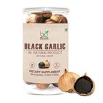 Black Garlic Single Clove, Ready to Eat, Aged 90 Days, Highly Nutritious, No Preservatives (250 GM)