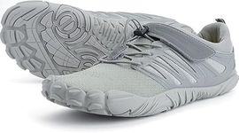 Joomra Women's Minimalist Trail Running Barefoot Shoes | Wide Toe Box | Zero Drop, B_all Grey, 9-9.5