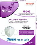 Purify N95 Mask (5 Layer With Filter) Washable Reusable Anti Pollution (NIOSH FDA Certified) for both men and women (Pack Of 5, Yellow)