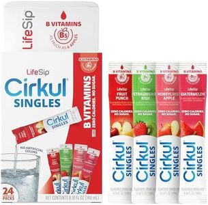 LifeSip® Cirkul® Singles 24-Pack, B-Vitamins Flavor Water Variety Pack, No Sugar, Zero Calorie Drink Mix, (6 Fruit Punch, 6 Strawberry Kiwi, 6 Honeycrisp Apple, and 6 Watermelon)