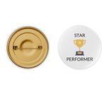 Star Performer Pin Button Badge - Pack of 10 (Red)