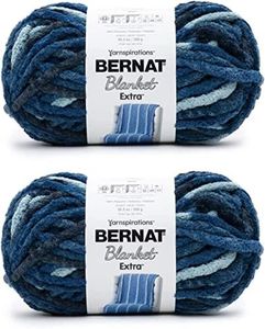 Bernat Blanket Extra Teal Dreams Yarn - 2 Pack of 300g/10.5oz - Polyester - 7 Jumbo - 97 Yards - Knitting, Crocheting, Crafts & Amigurumi, Chunky Chenille Yarn