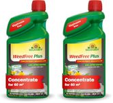 Neudorff WeedFree Plus Concentrate - Effective Weedkiller for fast, long-lasting weed control. Affects root system. Glyphosate Free, 1020 ml (Pack of 2)
