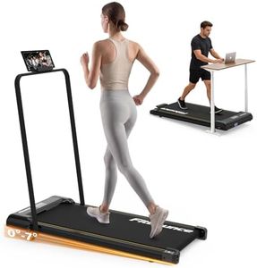 Mersco 3 in 1 Walking Pad Treadmill with Incline 7%, Max 6.2MPH Walking Pad Under Desk Treadmills for Home Office with App, Remote Control & LED Display, Quiet Portable Mini Treadmill - Foldable