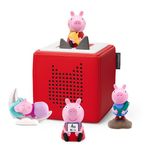 tonies Peppa Pig Bundle featuring Peppa Starter Set, George Pig, Peppa's Bedtime Stories & Learn with Peppa