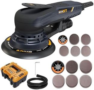 MAXXT Electric 5mm Random Orbital Sander with Tool Case, Variable Speed Palm Sander with Brushless Motor, 5&6Inch Sanding Pads, Sanders for Woodworking, Primary Wood and Panel Processing