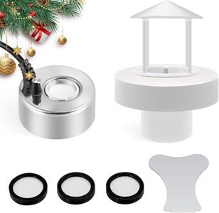 Mxmoonant Mist Maker 350ml/H, Halloween Party Ultrasonic Pond Fogger Aluminum Mister with Splash Guard for Water Fountain Rockery Holidays Decoration