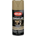 Krylon K04291000 Camouflage With Fusion For Plastic Paint Technology Aerosol Spray Paint, 11-Ounce, Camouflage Khaki