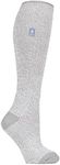 HEAT HOLDERS ORIGINAL Long Winter Warm Thermal Socks Women's Size 4-8UK 5-9US TOG 2.34 Plain and Striped (Grey/Cream)