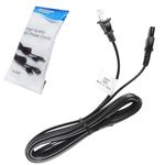 HQRP 10ft AC Power Cord Compatible with LG UF6450 / UF6790 / UF6800 / 55UF6450 / 65UF6450 / 55UF6790 / 65UF6790 / 55UF6800 / 65UF6800 4K UHD Smart LED TV, Mains Cable