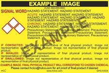 Sulfur Hexafluoride GHS Label - 3" x 5" (Pack of 25)