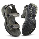 FUEL Sandals & Floaters for Mens & Boys Comfortable & Lightweight Dailywear, Anti-Skid Flexible & Breathable for Running, Walking Stylish Casual Sandal for Outdoor Footwear For Gents (Yuva)