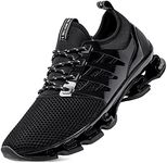 SKDOIUL Comfortable Men Sneakers Black Blade Sport Trail Running Shoes for Men New Mesh Breathable Walking Shoes Black Size 8.5 (8066-black-42)