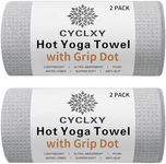 CYCLXY 2 Pack Hot Yoga Towel with G