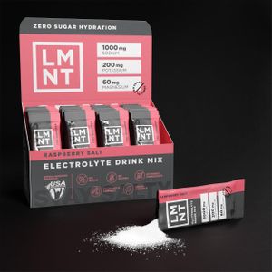 LMNT Raspberry Salt Electrolyte Drink Mix – Hydration Supplement