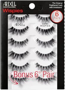 Ardell False Eyelashes Demi Wispies Black, 1 pack (6 pairs per pack)