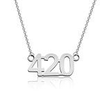 TGBJE 420 Necklace 420 Science Gift THC Gift CBD Gift Pot Lovers Gift Cannabis Gift CBD Pot Weed Gift Graduation Gift (420 Necklace)