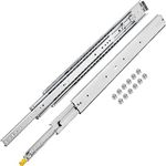 VEVOR Heavy Duty Drawer Slides 48" Length, Locking Drawer Slides 500lbs Load Capacity Long Full Extension Drawer Slide 1 Pair Side Mount Ball Bearing Drawer Glides Push to Open Drawer Runners Rail