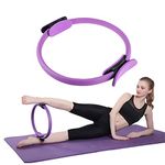 Pilates Ring Magic Fitness Circle Resistance Training Ring Yoga Dual Grip Slimming Body Building Training Circle Weight Loss Body Toning Magic Exercise Circle to Burn Fat Posture-Workout Poster & Bag