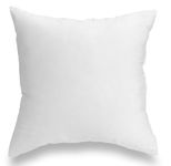 Foamily Throw Pillows Insert - Single Pillow 16" x 16" Inches for Bed and Couch - 100% Machine Washable Cotton Pillow - Indoor Decorative Throw Pillows for Couch & Bed