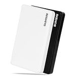 SUHSAI External Hard drive 1TB, 2.5 Inch External Hdd, Storage and Backup Drive, hard disk, USB 2.0 portable hard drive, Compatible with Mac, Laptop, Desktop, computer (White)