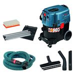 Bosch Professional Wet/Dry Dust Extractor GAS 35 M AFC (110V, incl. Crevice nozzle, Disposal bag, Elbow, Floor nozzle set, PES flat-pleated filter,chrome-plated suction tube, 5m hose)