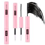 DIY Eyelash Extension Glue - Super Strong Hold, Sensitive Eyes-Friendly - Lash Bond & Seal for Cluster & Individual Lashes with Mascara Wand