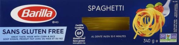 Barilla Gluten Free Spaghetti Pasta - 340 grams per box (Pack of 12)