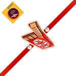 Swastikart - Lovely Chocolatly Kit Lovers Magnet Rakhi - Use as Fridge Magnet by Removing Srting and Impress you Friends by wearing it