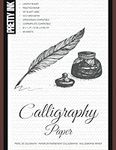 Calligraphy Paper - Practice Book: 60 Lightly Ruled Sheets in 3:2:3 Ratio with 55 Degrees Slant Lines for Hand Lettering, Spencerian, Copperplate, Cursive and Modern Calligraphy