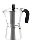 MONIX Italian Vitro 3-Cup Aluminum Coffee Maker with Non-Stick Inner