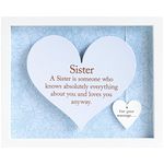 Arora Said with Sentiment ‘Sister’ Heart Frame 7605, Multicolour, One Size