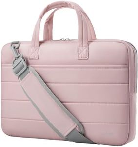 LUGGEX 360° Protective Laptop Case 15-16 Inch, 15.6 Inch Laptop Sleeve Bag Computer Carrying Case for MacBook Air 13/Pro 14 M5 M4 M3 M2 M1, HP Dell Lenovo, Pink